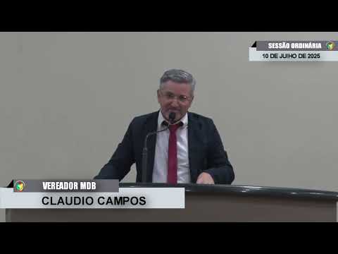 CMBTE - USO DE TRIBUNA PELO VEREADOR CLAUDIO CAMPOS - MDB