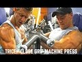 HOW TO TRICEP PRESS ON A CHEST PRESS MACHINE