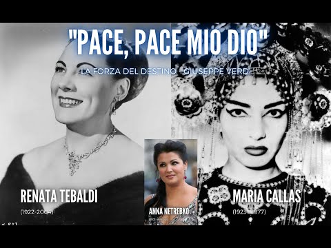 "Pace, pace mio dio" Anna Netrebko, Renata Tebaldi and Maria Callas (Actual/Old Comparison) HQ 1080p