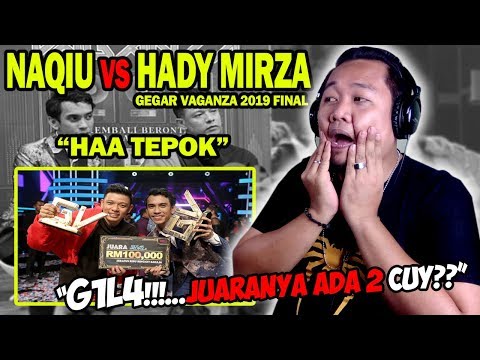 WOW!!!..BATTLE - NAQIU VS HADY MIRZA - HAA TEPOK | REACTION