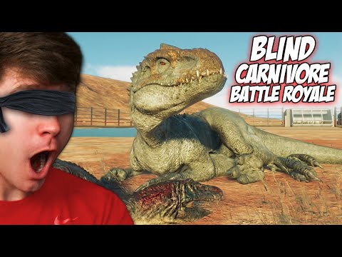 BLIND CARNIVORE BATTLE ROYALE! - Jurassic World Evolution 2