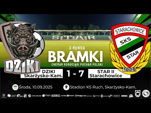 3 runda OPP: Dziki Skarżysko Kamienna - Star II Starachowice 1:7 (1:1)