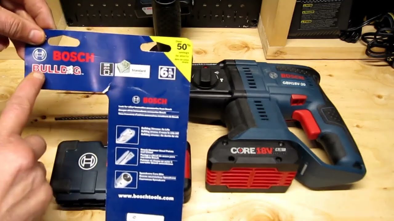 BOSCH Universally Compatible Accessory HCST006 6 Piece SDS Plus Shank Chisel and Carbide Masonry