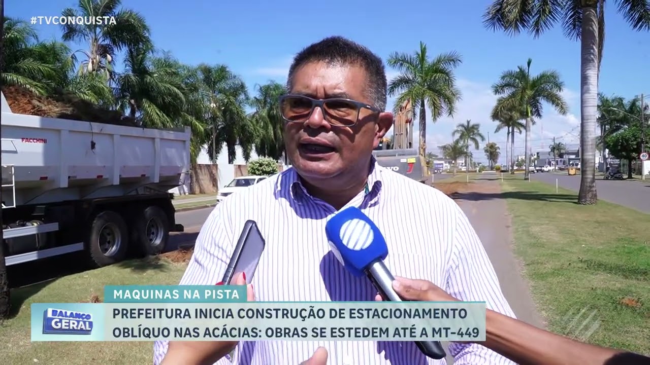 Prefeitura inicia estacionamento oblíquo na Avenida das Acácias em Lucas do Rio Verde