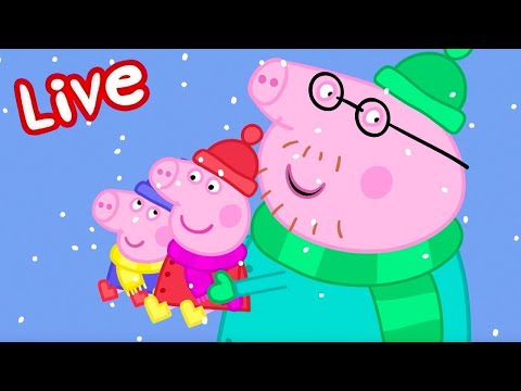 🔴 Peppa Pig CHRISTMAS 2025 LIVE! 🎄 Winter Fun! Full Episodes ❄️ Kids Cartoons 🔴