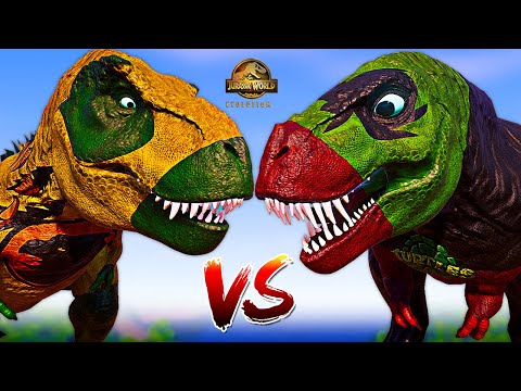 Max Lvl 40 Hawkman T-REX Vs Ninja Turtles Tarbosaurus I-REX Jurassic World Evolution Dinosaur Fights