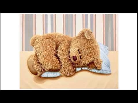 Teddy bear - acrylic on canvas