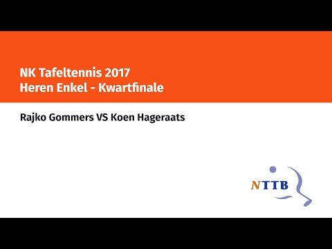 NK 2017 Kwartfinale: Rajko Gommers - Koen Hageraats