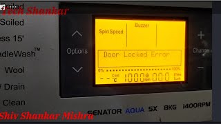 IFB WASHING MACHINE front load DOOR LOCKED ERROR CODE PROBLEM SOLVE