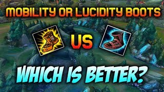 MOBILITY OR LUCIDITY BOOTS - WHICH IS BETTER? Jungle and Support Item Guide (Season 7)