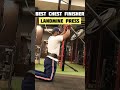 CHEST FINISHER EXERCISE: LANDMINE PRESS #SHORTS #FITNESS