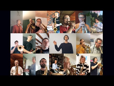 Big Band Zürich - Proben während Corona 2020 - Virtual band rehearsal in quarantine