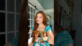 ハロウィンに向けて、エンチャンテッドのジゼル風ヘアチュートリアル!次は誰にしようかな?ハーフアップのヘアスタイルが素敵!
