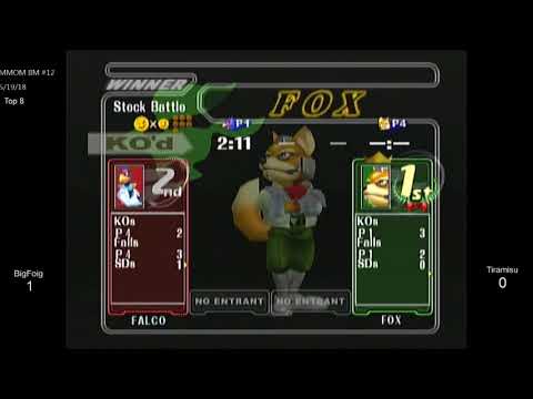 MMOM Bi-Monthly 12 SSBM - BigFoig (Falco) vs. HoG | Tiramisu (Fox) - Melee LQF