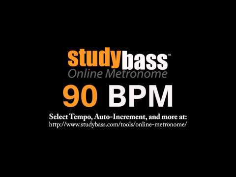 90 BPM Online Metronome (3 min) | StudyBass