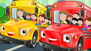 Wheels On The Bus Go Round And Round | Nursery Rhymes | Kids Songs | Baby Rhymes | Kids Tv