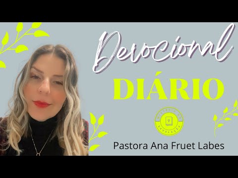 27/08/2022 - Devocional diário - DEUS QUER COMPROMISSO  - Pastora Ana Fruet Labes