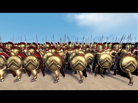 1,000 SPARTANS VS 10,000 PERSIANS - CINEMATIC BATTLE - Total War ROME 2