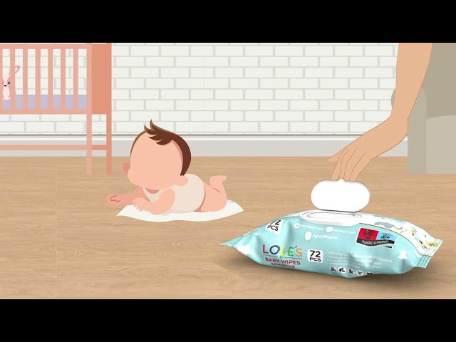 مناديل مبللة للأطفال من من لوليز