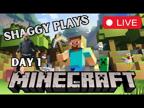 Shaggy's Insane Minecraft Adventure: DAY 1 Hardcore Livestream! #badboy4life