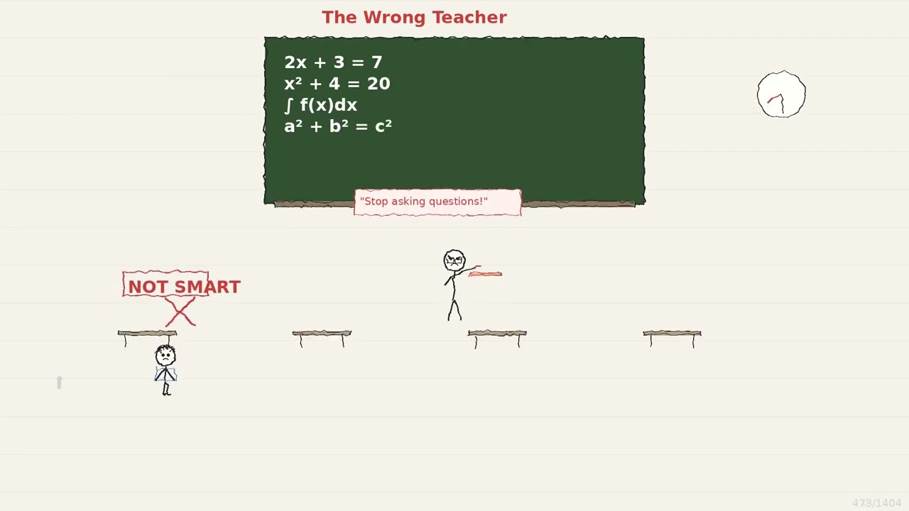 You were never bad at maths. You had a bad maths teacher