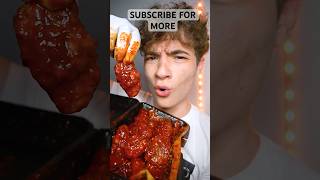 Wing stop atomic boneless wings - Real Tcheck #memes #shorts #viral #food #wings #chicken #reaction