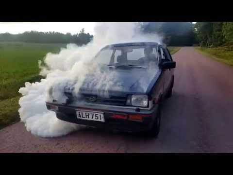 Subaru JUSTY #1 burnouts and offroad