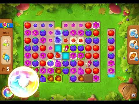 GardenScapes Level 2088 no boosters (15 moves)