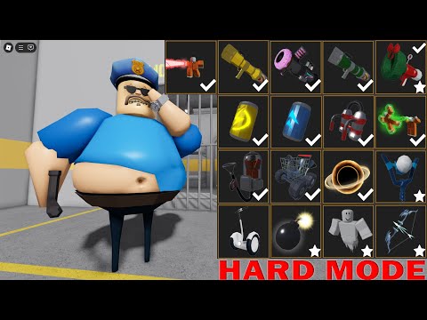 BARRY'S PRISON RUN! (OBBY) HARD MODE - Use All Items Roblox Update All Morphs Unlocked Full Gameplay