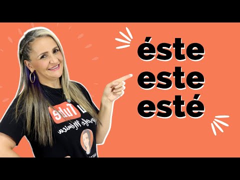 ÉSTE / ESTE / ESTÉ / Verbo estar / adjetivo y pronombre demostrativo. La profe Mónica