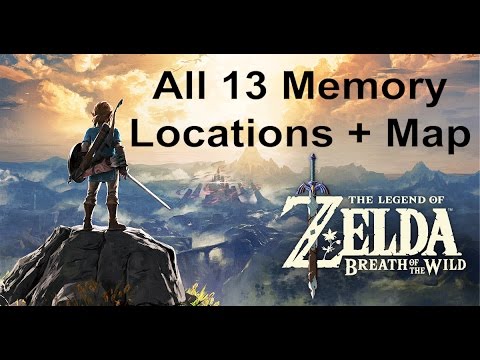 All 13 Memory Locations  - The Legend of Zelda: Breath of the Wild