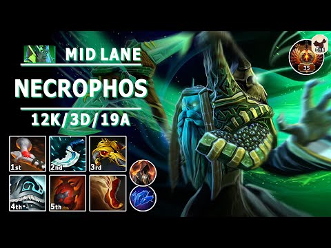 Necrophos Mid Lane | 7.32 | Pos 2 Necro Play | Dota 2 Immortal Gameplay