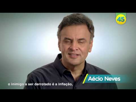 Comercial da campanha de Aécio Neves (Inimiga a ser derrotada é a inflação - 22/10/2014)