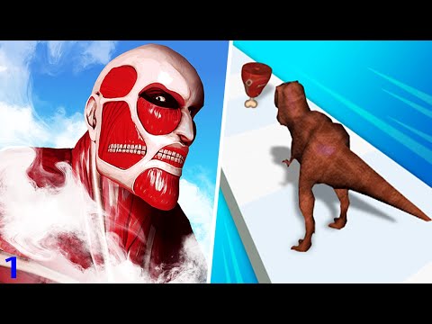 Titan Rush 3D | Dino Rush - Gameplay Walkthrough Max Levels (Part 1)