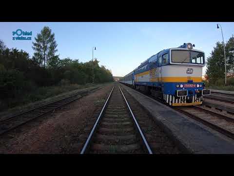 Plzeň hl. nádraží - Furth im Wald / POHLED NA TRAŤ Z ČELA SOUPRAVY / HD KVALITA