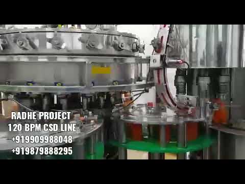 Beverages plant and machinery , carbonated soda bottle filli...