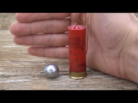 12 gauge .690 round ball water jug penetration test
