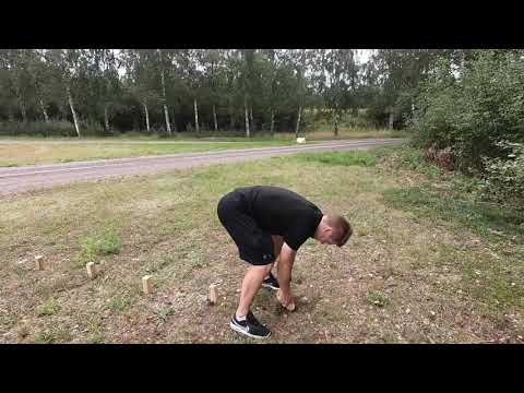 Kompisen som alltid gräver när man spelar kubb...