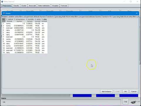 Weka Preprocessing