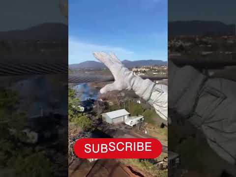 50000 Volts ⚡vs Human Man touching high-voltage line #shocking #viralshort #electricity