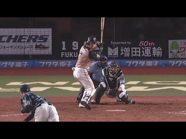 【9回表】ファイターズ・西川 自身初の二桁アーチは勝ち越しホームラン!! 2018/9/2 M-F