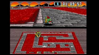 Super Mario Kart - Bowser Castle 2 in 1'42"25
