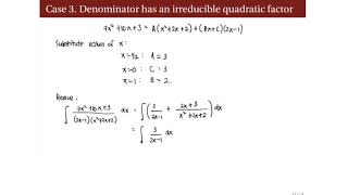 [Math 22] Lec 04 Integration of Rational Functions by Partial Fractions (Part 3 of 4)
