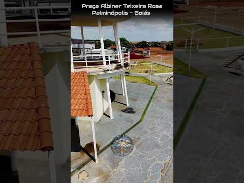 PALMINÓPOLIS GOIÁS, PROJETO VISÃO AÉREA - PRAÇA ALBINER TEIXEIRA ROSA.