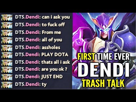 Have You Ever Seen Dendi Trash Talk Non-Stop? First Time Ever to See Legend Triggered WTF Dota 2