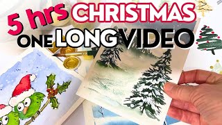 Spend 5hrs Watercolor Painting With Me 😊 Create a Bonanza of Fun Christmas Art 🎉
