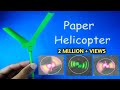 Paper Helicopter How To Make Flying Paper Helicopter