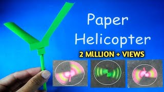 Paper Helicopter  How to Make Flying Paper Helicop
