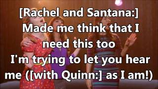 Love Song Glee Lyrics  by Rachel, Santana and Quinn