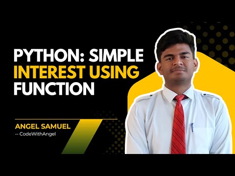 Program To Calculate Simple Interest Using Function Program